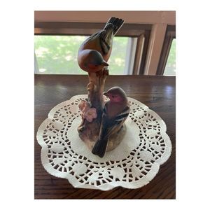 Royal Worcester  for BIRKS Chaf Finches Bone China Figurine No. 3711